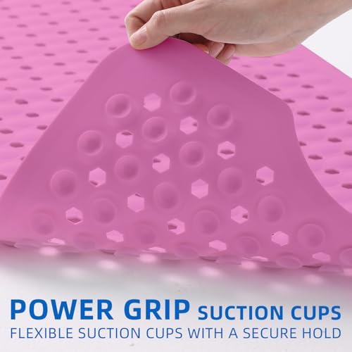 ZHICHENG Bath Tub and Shower Mats, Non-Slip 39 x 16 Inch Extra Long Bath Mat - Image 2