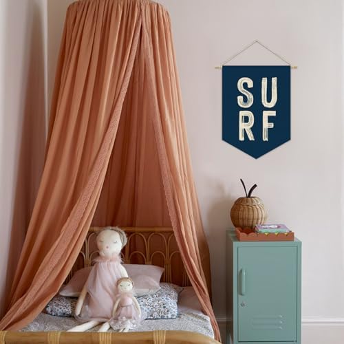 Coastal Beach Surf Room Decor Nautical Linen Canvas Banner - Image 6