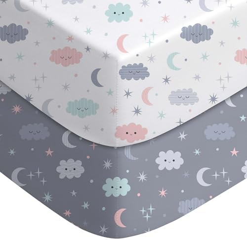 Yoofoss 2-Pack Baby Crib Sheets by YOOFOSS
