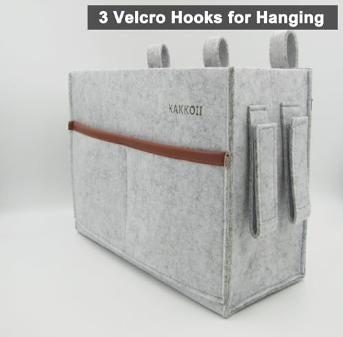 Bedside Caddy, Felt Bedside Storage Organizer, Hanging Storage Bag, Chair - Image 4