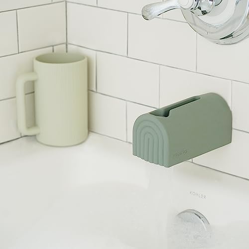 mushie Bath Spout Cover | Soft Silicone Bathtub Faucet Safety Guard - Image 5