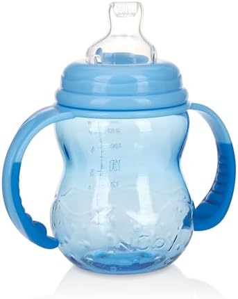 Nuby 3 in 1 Baby Bottle to Training Sippy Cup - 8 oz - Spill-Proof Toddler - Image 2