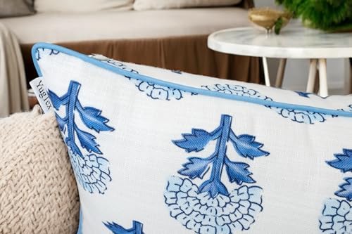 Marigold Floral Print 14x36 Extra Long Lumbar Pillow Cover - Image 5