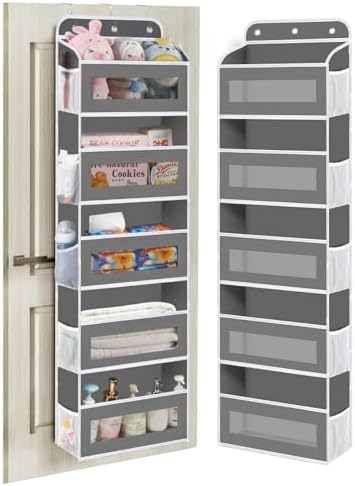 KYEVIS Over The Door Organizer, 5 Shelves Closet Door Hanging Organizer by StrongandOrganizer