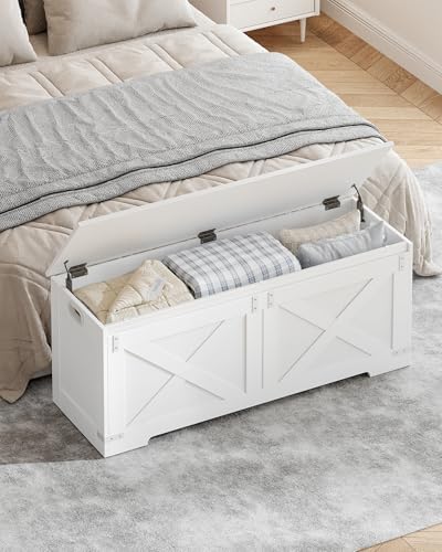 Hzuaneri 47" Modern Farmhouse Storage Chest and Bench | 59 Gal - Image 2