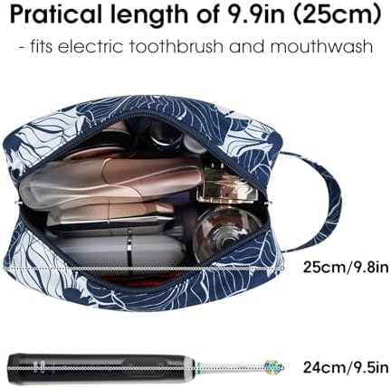 Narwey Travel Toiletry Bag for Women, Dopp Kit Men, Medicine Bag - Image 2