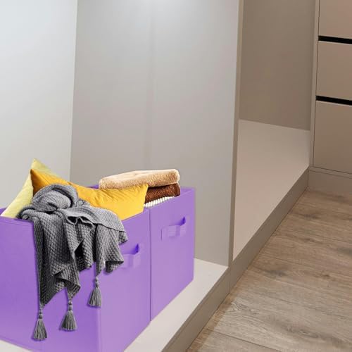 3 Pcs Storage Cubes, 10.5 Inch Collapsible Storage Bins, Fabric Foldable Bins - Image 5