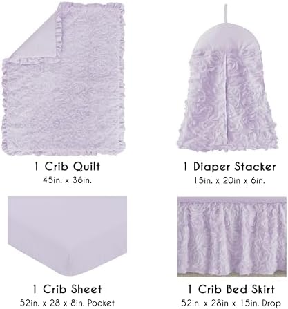 Sweet Jojo Designs 4-Piece Baby Crib Bedding Set - Image 2