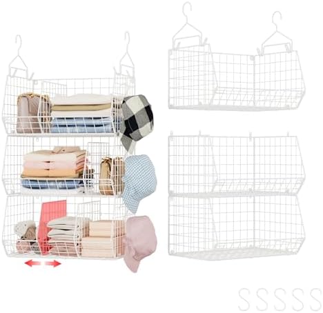 3 Tier Extra Large Closet Hanging Shelves by Jautokerdar
