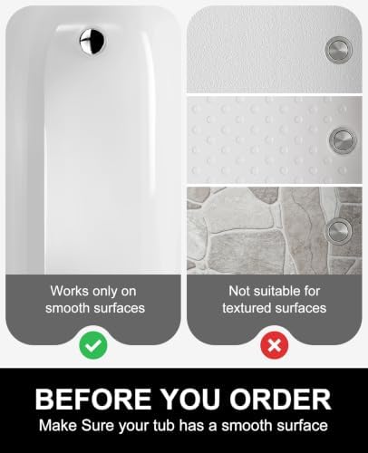 OTHWAY Bathtub Mat Non Slip, 39X16 inch Bath Mat - Image 7
