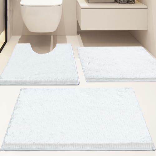 Bathroom Rugs Sets 3 Piece Non Slip, Bath Rugs - Image 2