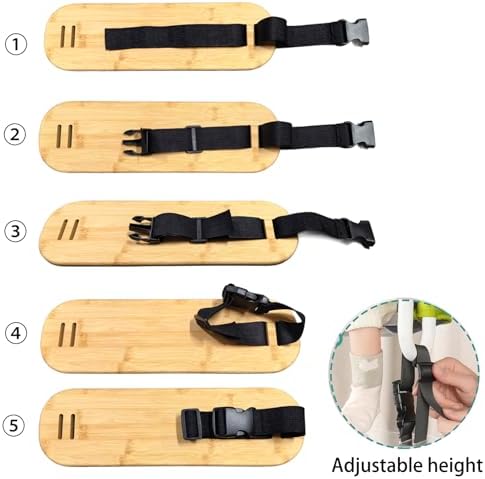Footrest Compatible with Hook on Chair, Bamboo Footrest Compatible with Fast - Image 6