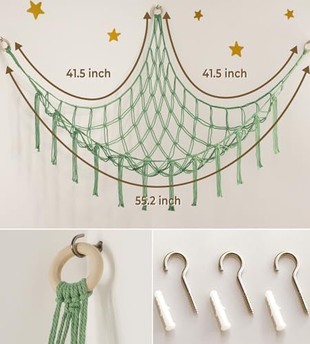 mirolam Stuffed Animal Hammock Corner Net - Image 6