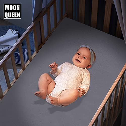 MOONQUEEN 2-Pack Baby Fitted Crib Sheets - Image 4