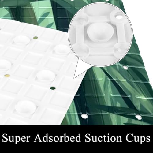 Shower Mat Non Slip, Bamboo Forest Frog Anti Slip Bath Mat - Image 3
