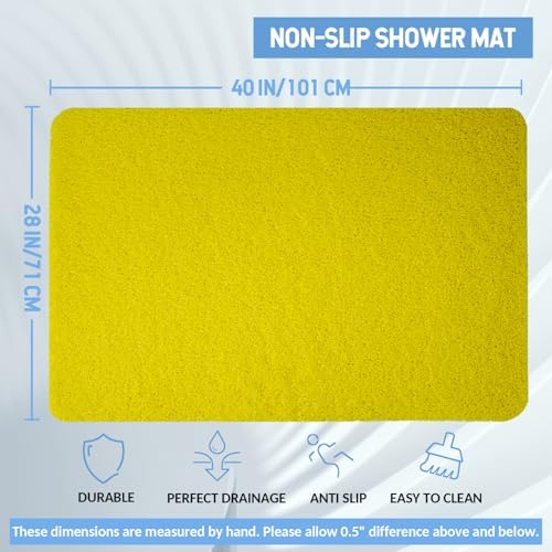 Hargiis Non-Slip Bathtub Mat, Anti Slip Shower Mat, Fast Drying Bathtub Mats - Image 2