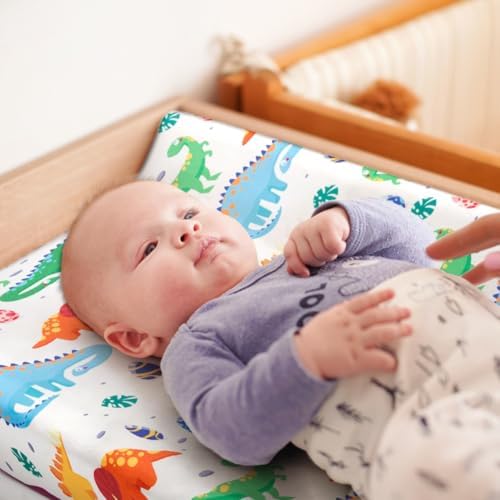 4 Pack Baby Boy Changing Pad Covers Sheets Set Soft Fitted Baby Boy Mattress - Image 3