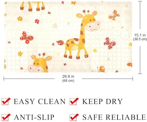 Shower Mat Bathtub Mat, 26.8x15.1 inch, Non-Slip Bath Mat - Image 4