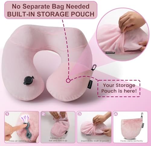 Keemall Inflatable Travel Neck & Shoulder Pillow - Image 4