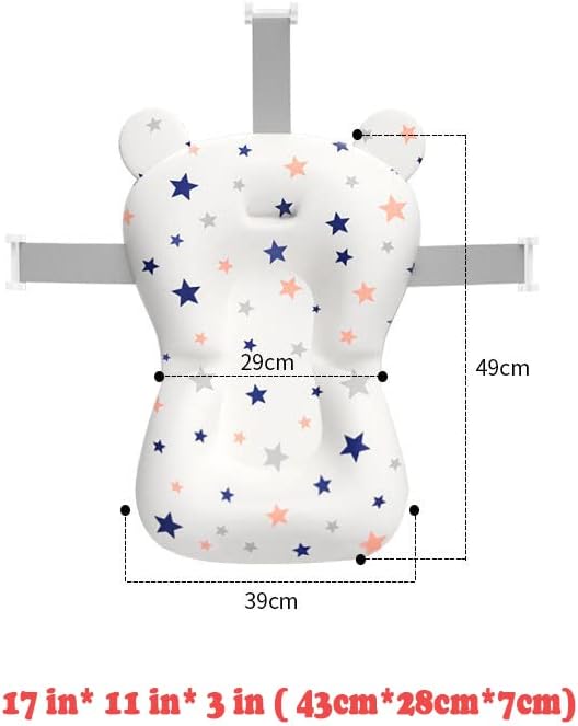 Baby Bath Pad, Soft Bathtub Mat, Adjustable Nonslip Newborn Toddler Bath Cushion - Image 6