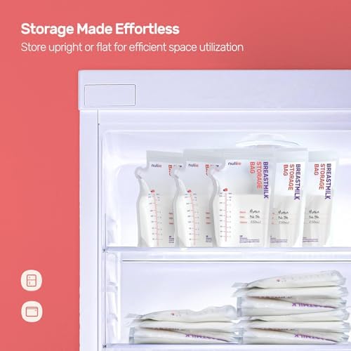 Nuliie 300 Pcs Breastmilk Storage Bags Freezer, 8 OZ Breast Milk Storing Bags - Image 5