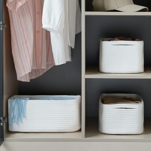 3 Pack Storage Baskets for Organizing, 13.7×9.5×6.3" - Image 6