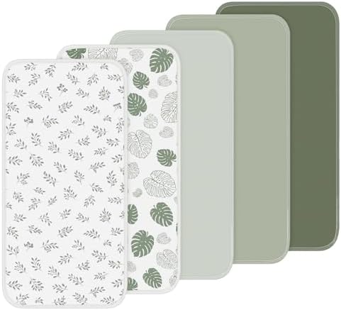 Hahafelt 5 Pcs Waterproof Changing Pad Liner by Hahafelt