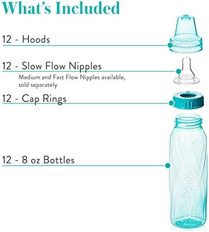 Evenflo Feeding Baby Bottles, Standard Neck, 8 Ounce | Tinted Plastic | - Image 3