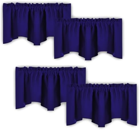 NICETOWN Navy Blue Blackout Valance Curtains by NICETOWN