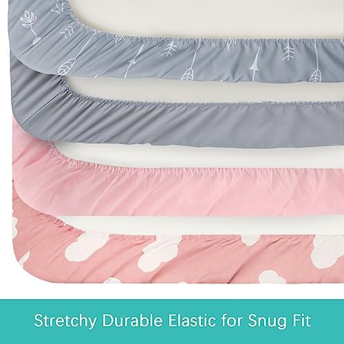 Baby Bassinet Sheets 4 Pack Compatible - Image 6