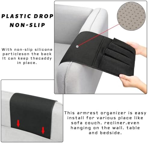 Remote Control Holders for Armchairs, Couch Caddy, Featuring Non-Slip Bases - Image 5