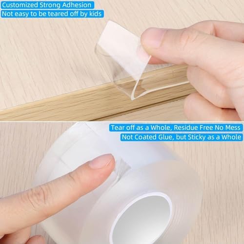 Clear Edge Protector Strip, 1 Pack x 0.8in x 16.4FT - Image 5