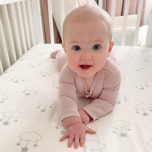 Newton Baby Fitted Mini Crib Sheet 2-Pack, Organic Muslin - Image 2