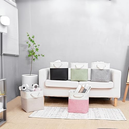 Cube Storage Bins, Collapsible Fabric Storage Cubes Bins, 11 Inch Cube Storage - Image 2
