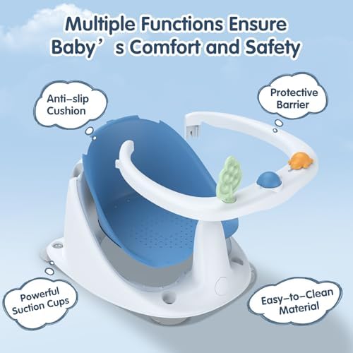 Baby Bath Seat for Babies 6 Months & Up, Non-Slip - Image 2