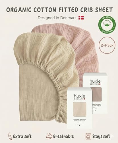 Crib Sheets, 100% Organic Cotton Muslin - Image 5