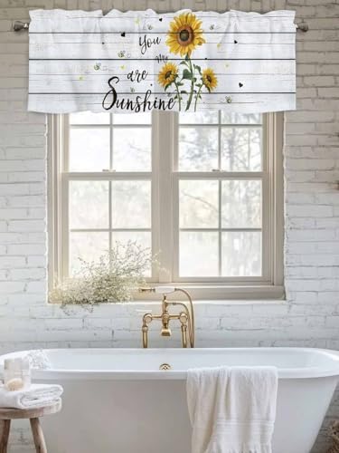 Sunflower Valance Curtains for Windows Kitchen/Bedroom/ Living Room, Farmhouse - Image 6