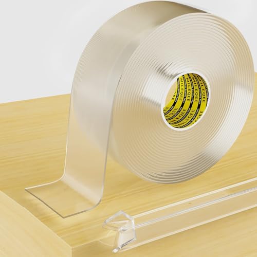 Clear Edge Protector Strip, 1 Pack x 1.57in x16.4FT by MILEQEE