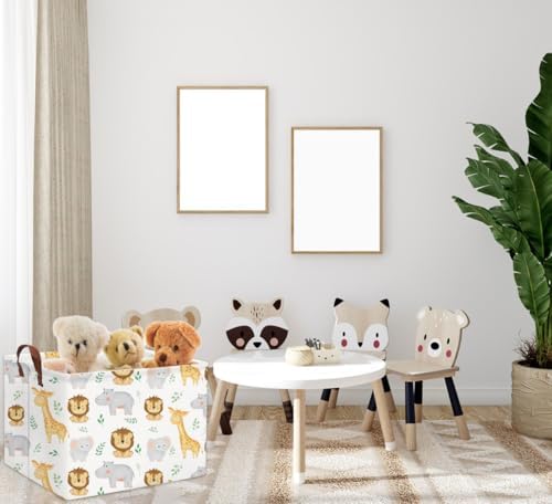 Baby Basket Woodland Storage kids Baby Boy Girls Basket Rectangular Storage Bin - Image 2
