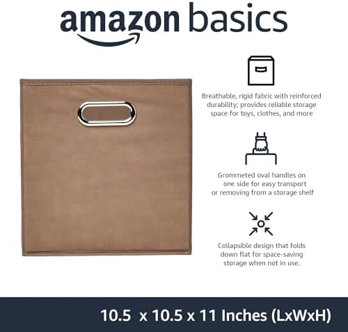 Amazon Basics Collapsible Fabric Storage Bins - Image 2