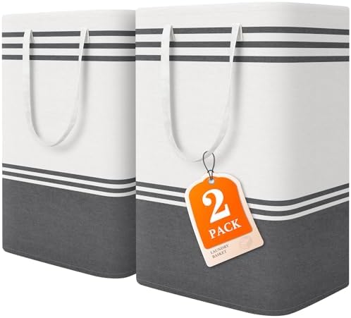 2 Pack Large Laundry Baskets, Laundry Hampers by EpicTotes