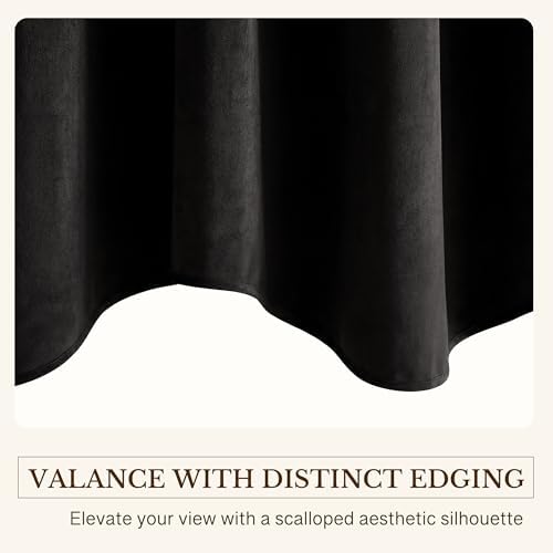 StangH Halloween Decor Black Valance 52x18 Inch, 1 Panel - Image 5