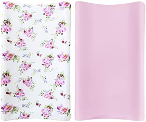 Changing Pad Cover for Girls 2 Pack, Lovely Print Soft Diaper Change Table - Image 6