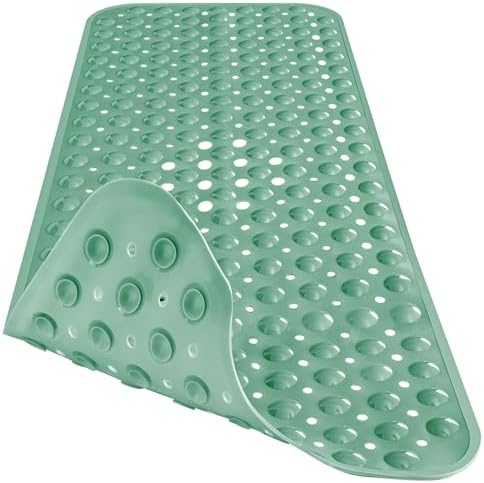 Extra Long Bathtub Mat Non Slip Bath Mat Mars Green 40"x16" Full - Image 3