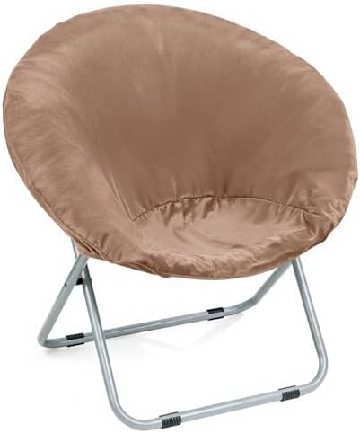 Velvet Stretch Saucer Chair Cover, Round Moon Chair Cover by AHUAWA