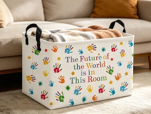 Rectangle Kids Baskets Book Basket Cute Storage Bin Organizer Boys Box - Image 6
