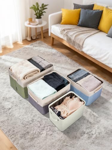 BALEINE 3 Pack Fabric Closet Storage Bins - Image 7