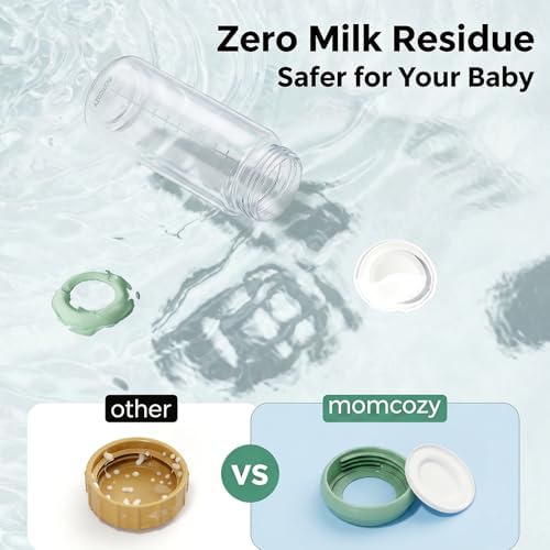 Momcozy Natural Baby Bottle, 12oz Narrow-Neck Breast Milk Container, Breastmilk - Image 4