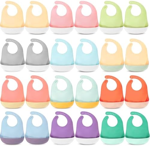 Mepase Silicone Bibs Waterproof Silicone Baby Bibs by Mepase