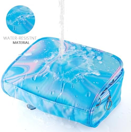 Blue Hanging Toiletry Bag for Girls, Travel Toiletry Bag for Teen Girls - Image 4